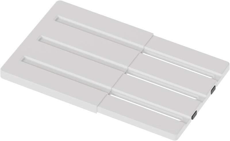 Booche Adjust-A-Shelf Locker Shelf, Extends to Fit Your Locker, Easy to Use, Perfect for School, Office, Gym, (1, White) - Image 1